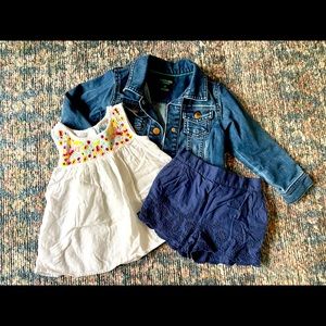Cutest 3 piece Baby Gap Girls Lot - sz 3T